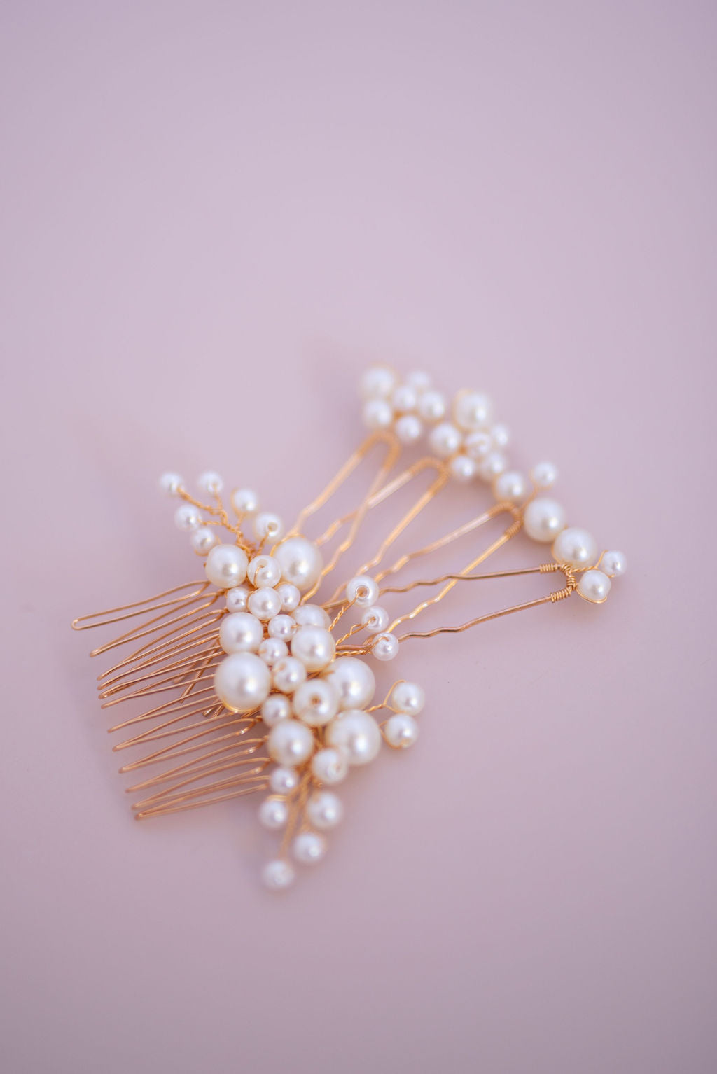 Chloe Pearl Hair Comb Set