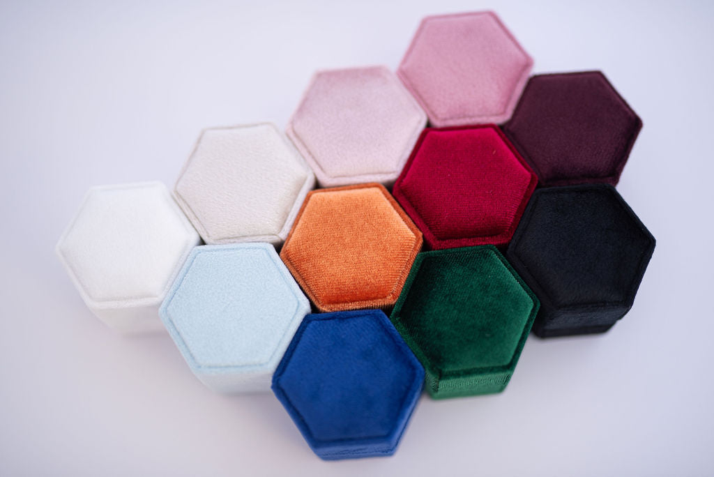 Velvet Ring Boxes - Red