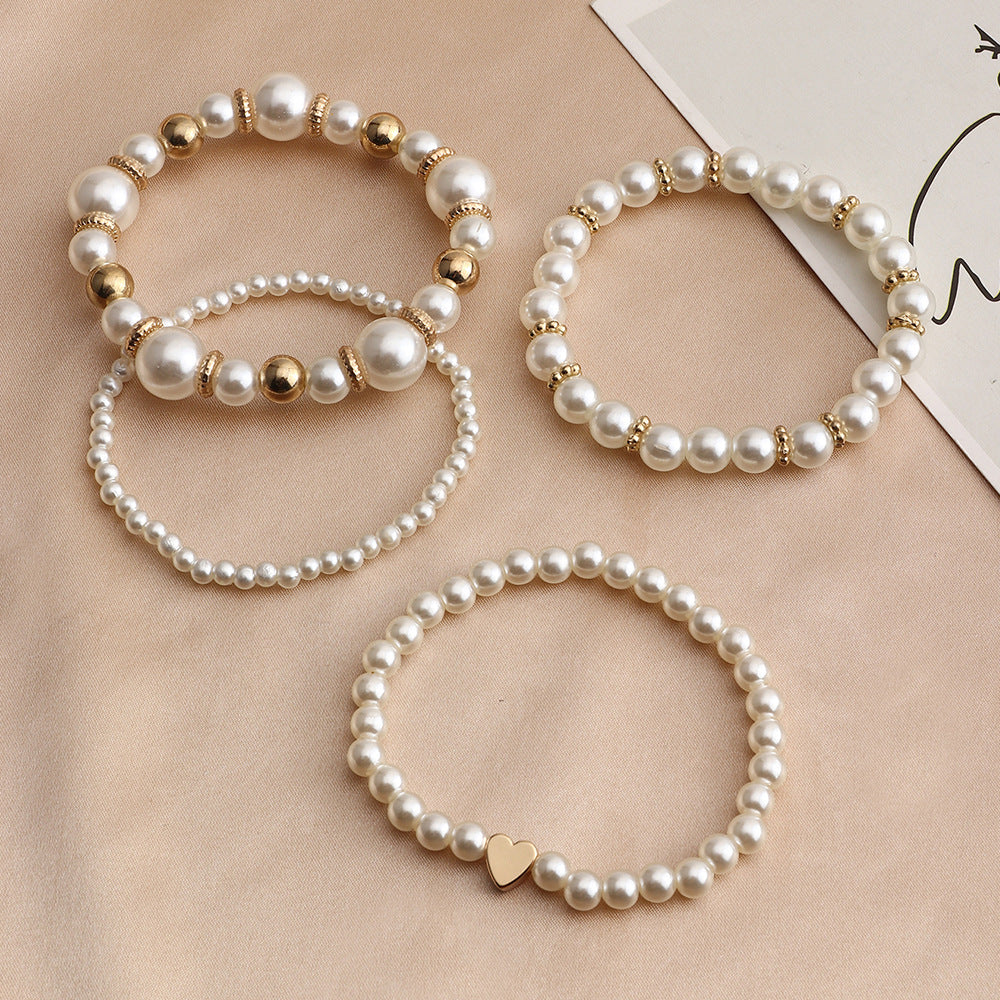 Pearl Bracelet Set