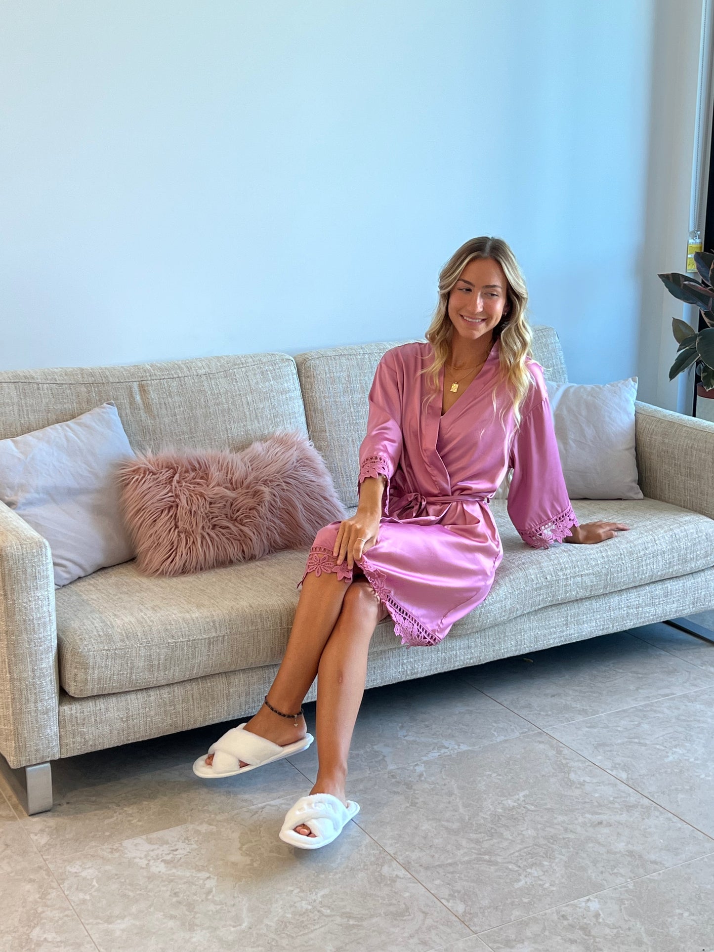 Ella Satin Robe CLEARANCE