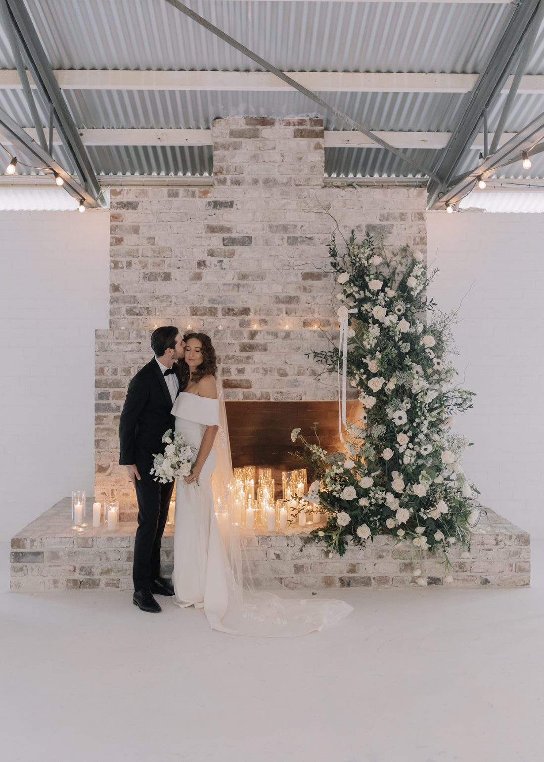 Tall Trees Romantic Fireplace Shoot