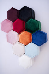 Velvet Ring Boxes - White